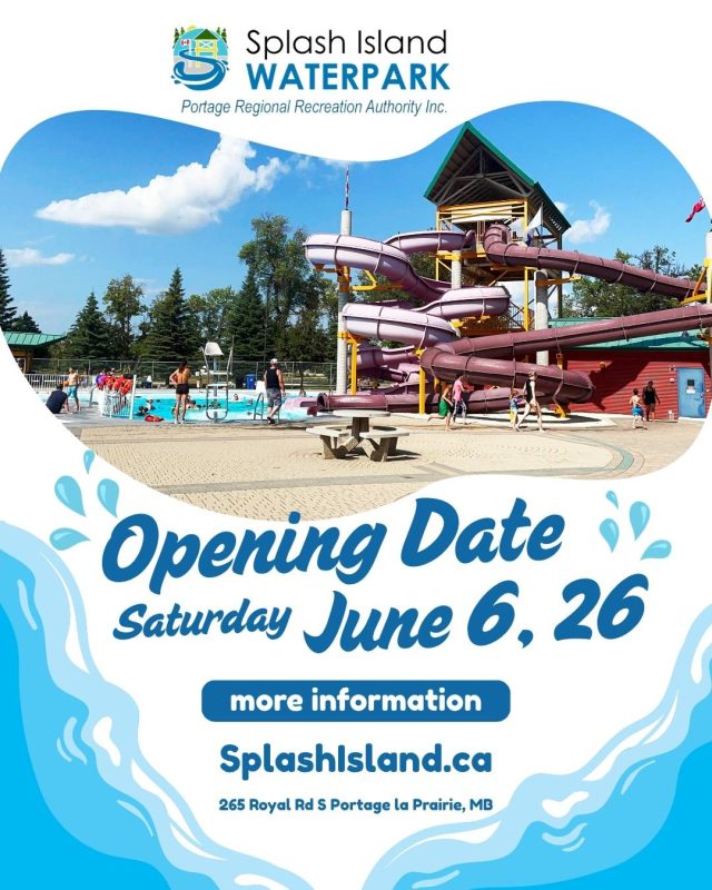 splash island opening date saturday June 6th 2026