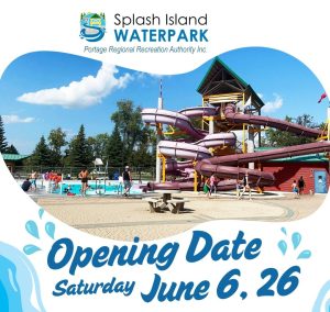 splash island opening date saturday June 6th 2026
