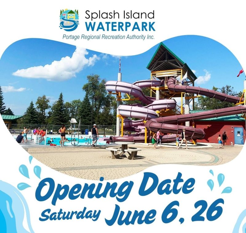 splash island opening date saturday June 6th 2026